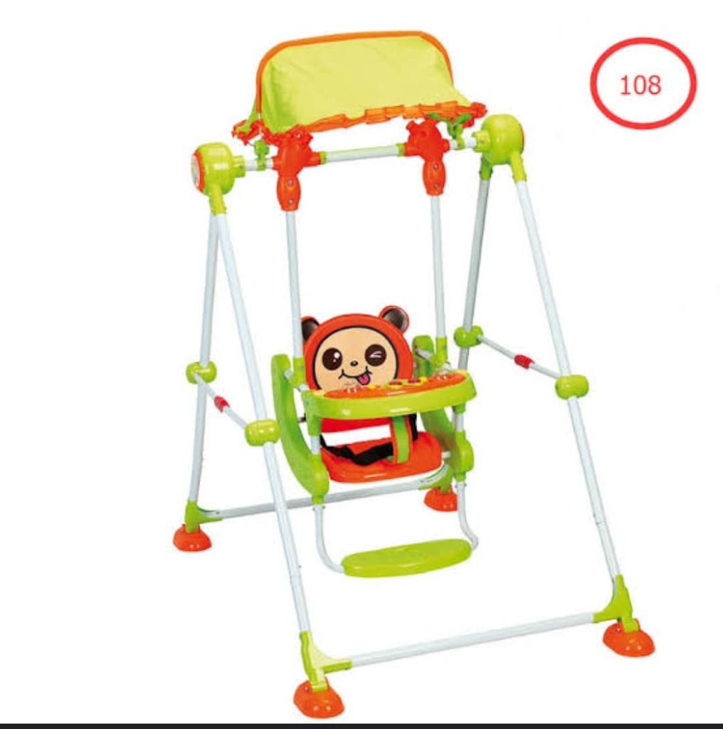 Metal Pipe Children Swing Chair Home Cradle Chair Infant Swing Rocking Chair Baby Toy Indoor Swing Baby Activity Jumper Swing