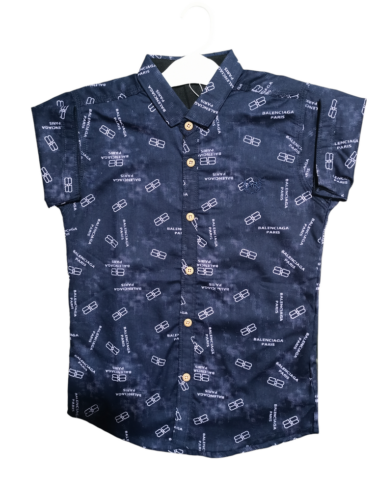 16 Size Blue Colour Double Shirt Summer Season | Half Sleeve | Cotton | Kidsshop.PK | #19830