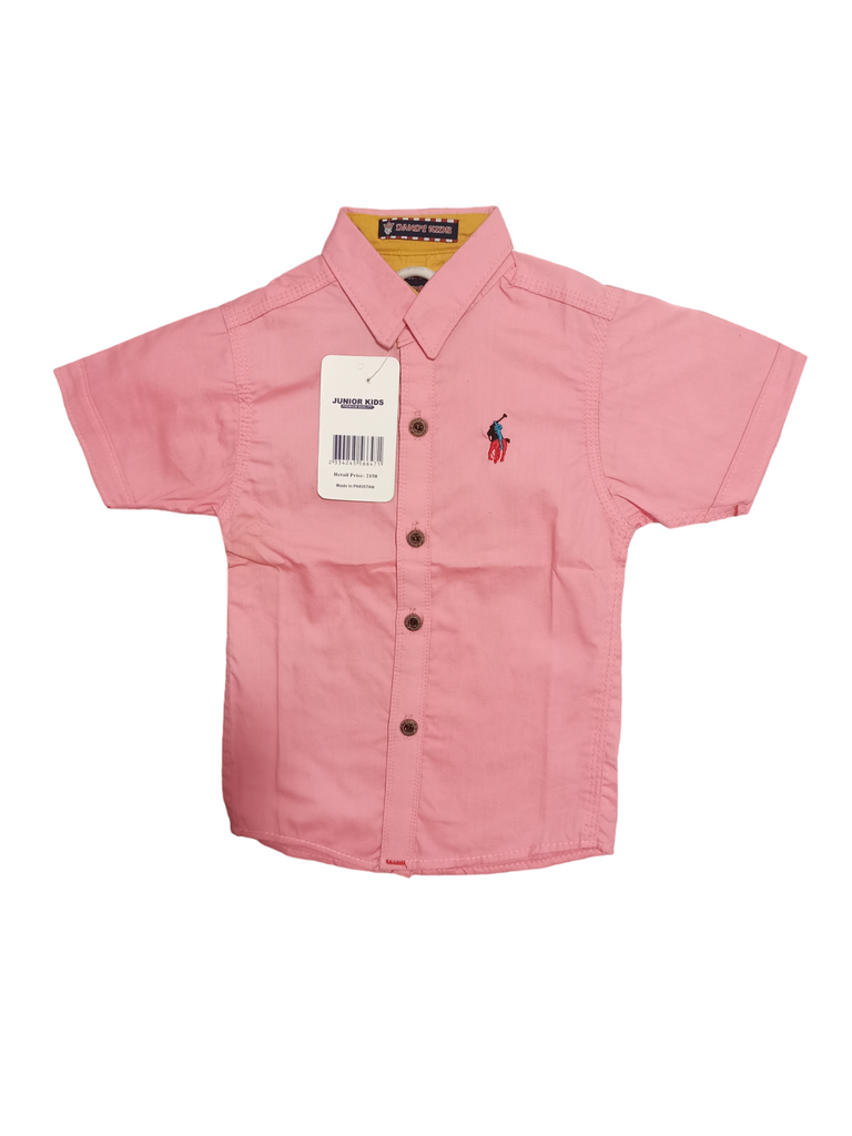 14 Size Pink Colour Shirt Summer Season | Half Sleeve | Cotton | Kidsshop.PK | #19143