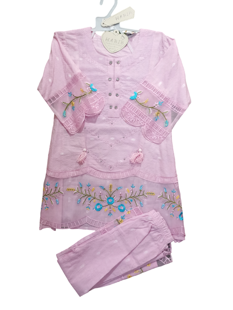 26 Size | Pink Colour Dress | Summer Season | Full Sleeve | Loan | Kidsshop.PK | #19835