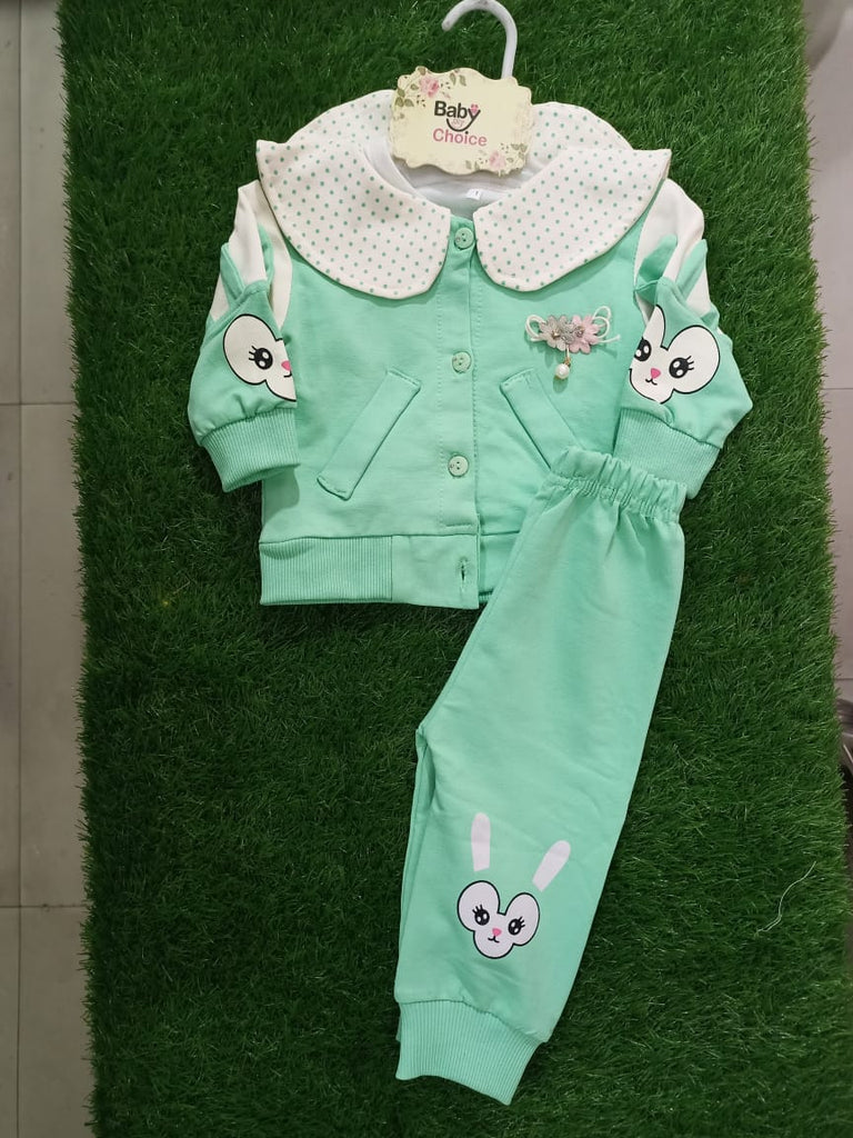 1 Size Light Blue color Dress Mid Season | Full Sleeve | Blended | Kidsshop.PK | #19620